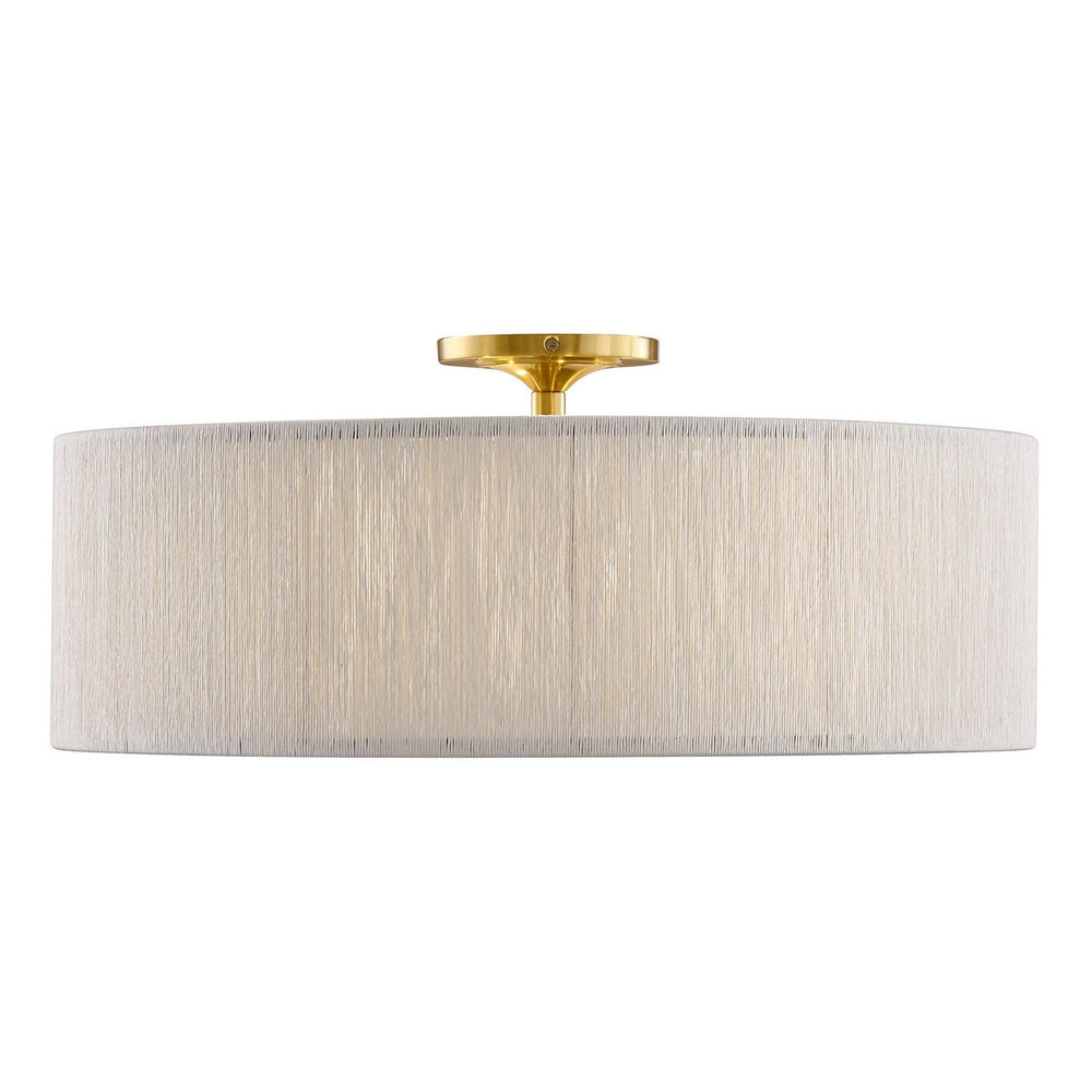 Savoy House - Four Light Flush Mount - Maynard - Warm Brass- Union Lighting Luminaires Decor