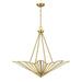 Savoy House - Four Light Pendant - Rivage - Warm Brass- Union Lighting Luminaires Decor