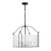 Savoy House - Four Light Pendant - Ashlay - Matte Black- Union Lighting Luminaires Decor