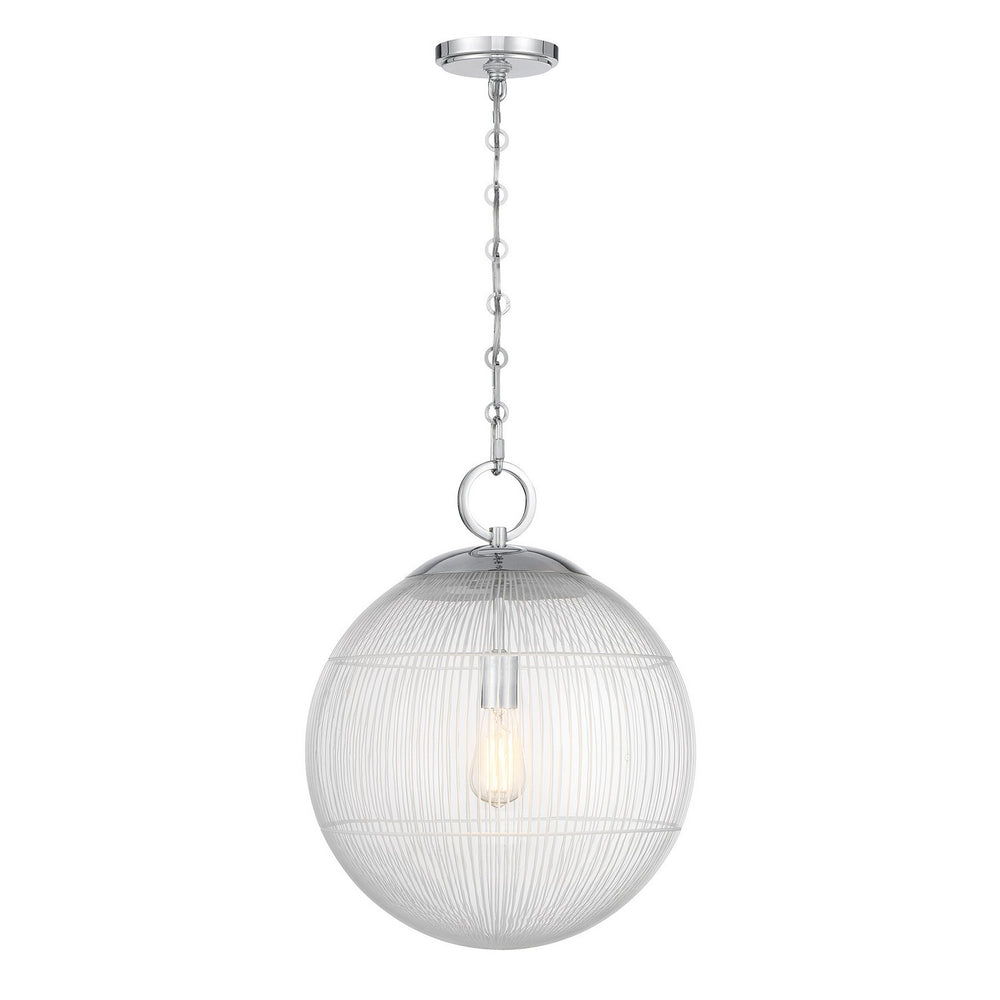 Savoy House - One Light Pendant - Cabot - Chrome- Union Lighting Luminaires Decor