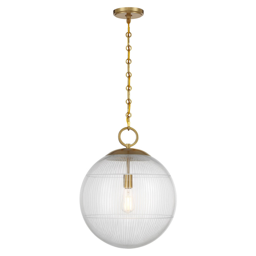 Savoy House - One Light Pendant - Cabot - Warm Brass- Union Lighting Luminaires Decor