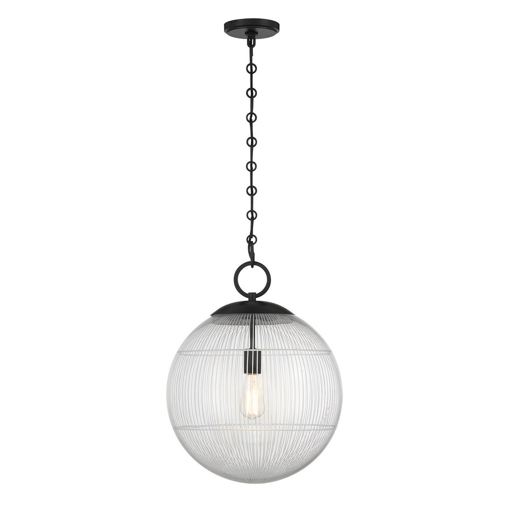 Savoy House - One Light Pendant - Cabot - Matte Black- Union Lighting Luminaires Decor