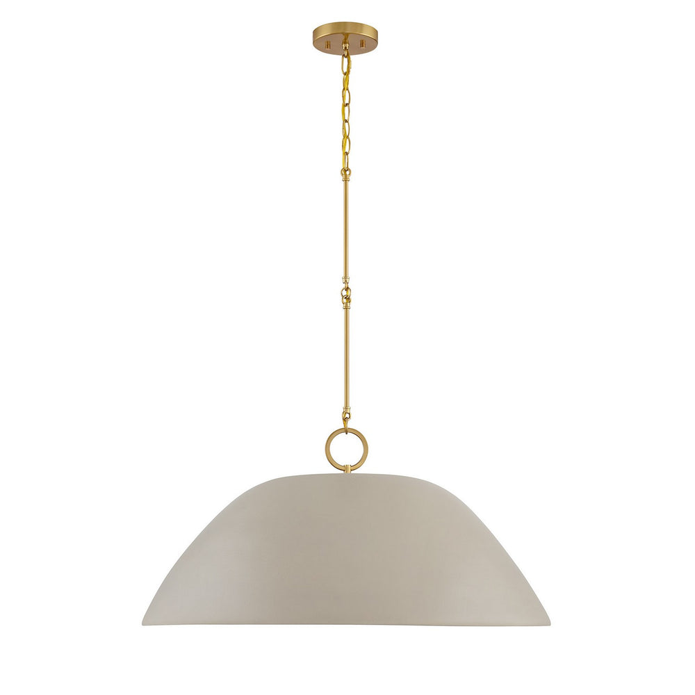 Savoy House - One Light Pendant - Alta - Concrete and Brass- Union Lighting Luminaires Decor