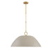 Savoy House - One Light Pendant - Alta - Concrete and Brass- Union Lighting Luminaires Decor