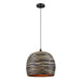 Savoy House - One Light Pendant - Jamsen - Black Bamboo- Union Lighting Luminaires Decor