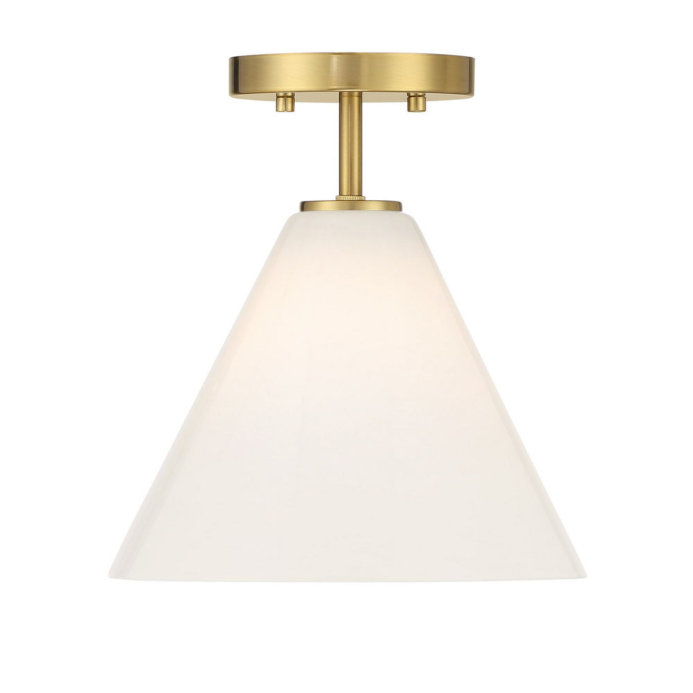 Savoy House - One Light Mini-Pendant - Blair - Warm Brass- Union Lighting Luminaires Decor