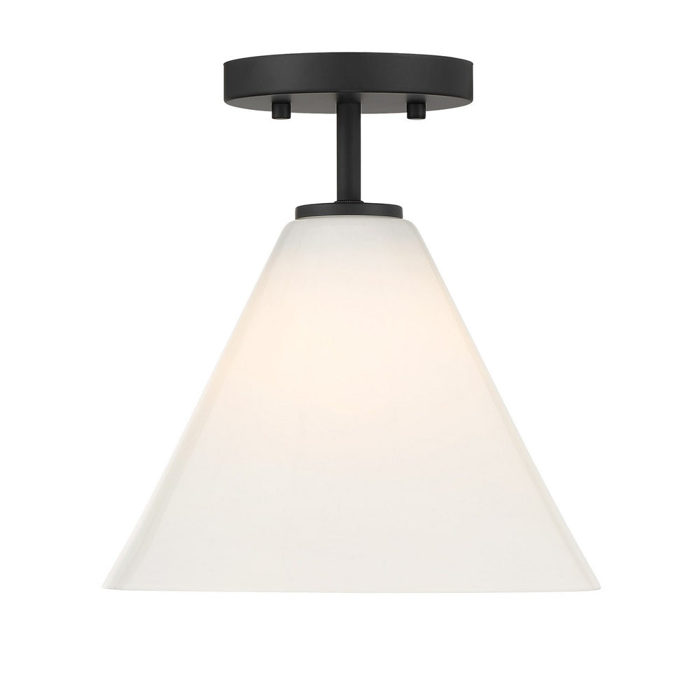 Savoy House - One Light Mini-Pendant - Blair - Matte Black- Union Lighting Luminaires Decor