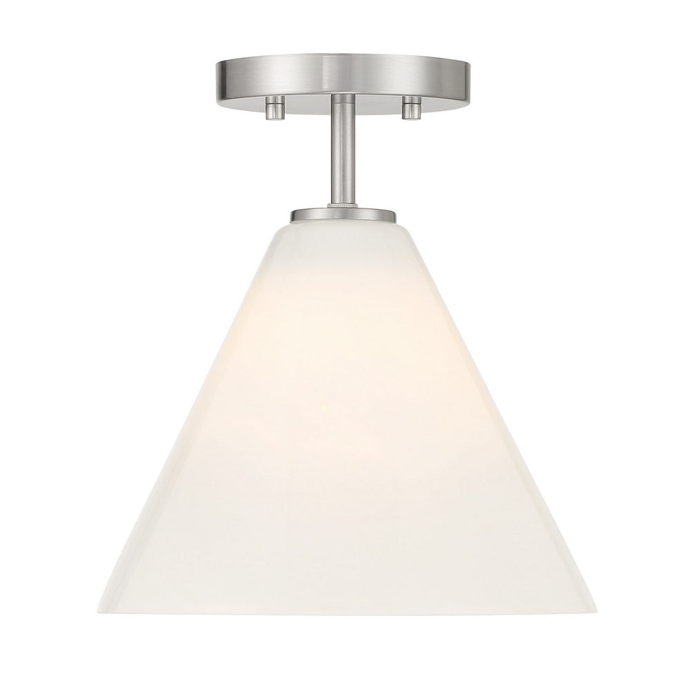 Savoy House - One Light Mini-Pendant - Blair - Satin Nickel- Union Lighting Luminaires Decor