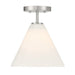 Savoy House - One Light Mini-Pendant - Blair - Satin Nickel- Union Lighting Luminaires Decor