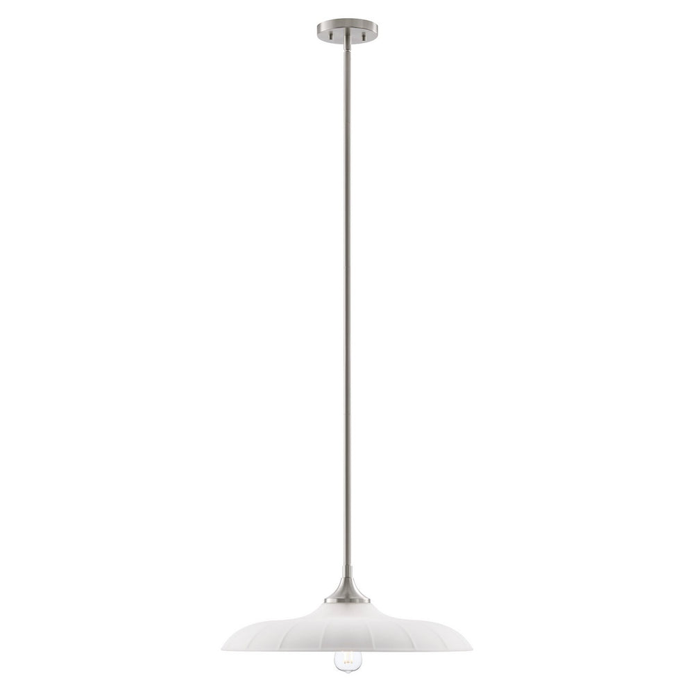 Savoy House - One Light Pendant - Hadley - Satin Nickel- Union Lighting Luminaires Decor