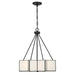 Savoy House - Three Light Pendant - Reiling - Matte Black- Union Lighting Luminaires Decor