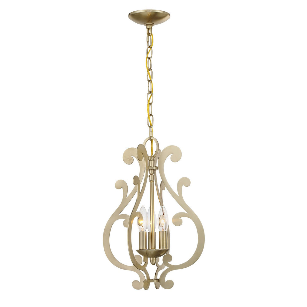 Savoy House - Three Light Pendant - Lombard - Noble Brass- Union Lighting Luminaires Decor
