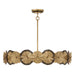 Savoy House - Five Light Pendant - Lincoln - Distressed Gold/Bronze- Union Lighting Luminaires Decor