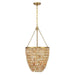 Savoy House - Four Light Pendant - Catalan - Warm Brass- Union Lighting Luminaires Decor