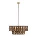 Savoy House - Seven Light Pendant - Silencio - Riviera Brass- Union Lighting Luminaires Decor