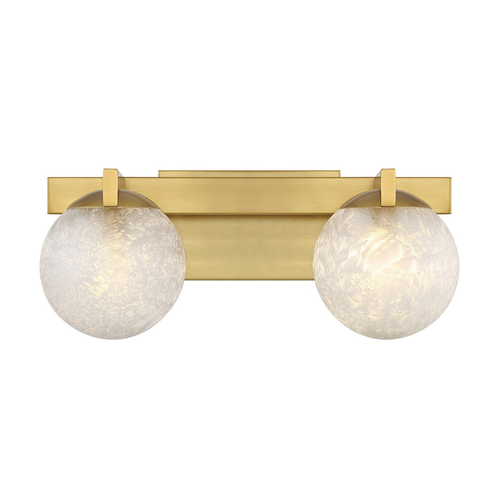 Savoy House - Two Light Bathroom Vanity - Darien - Warm Brass- Union Lighting Luminaires Decor