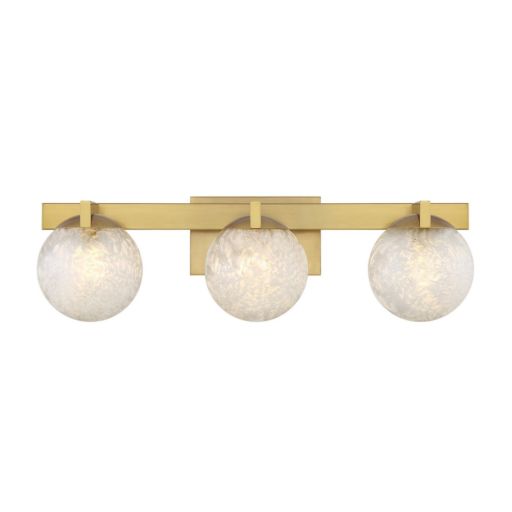 Savoy House - Three Light Bathroom Vanity - Darien - Warm Brass- Union Lighting Luminaires Decor