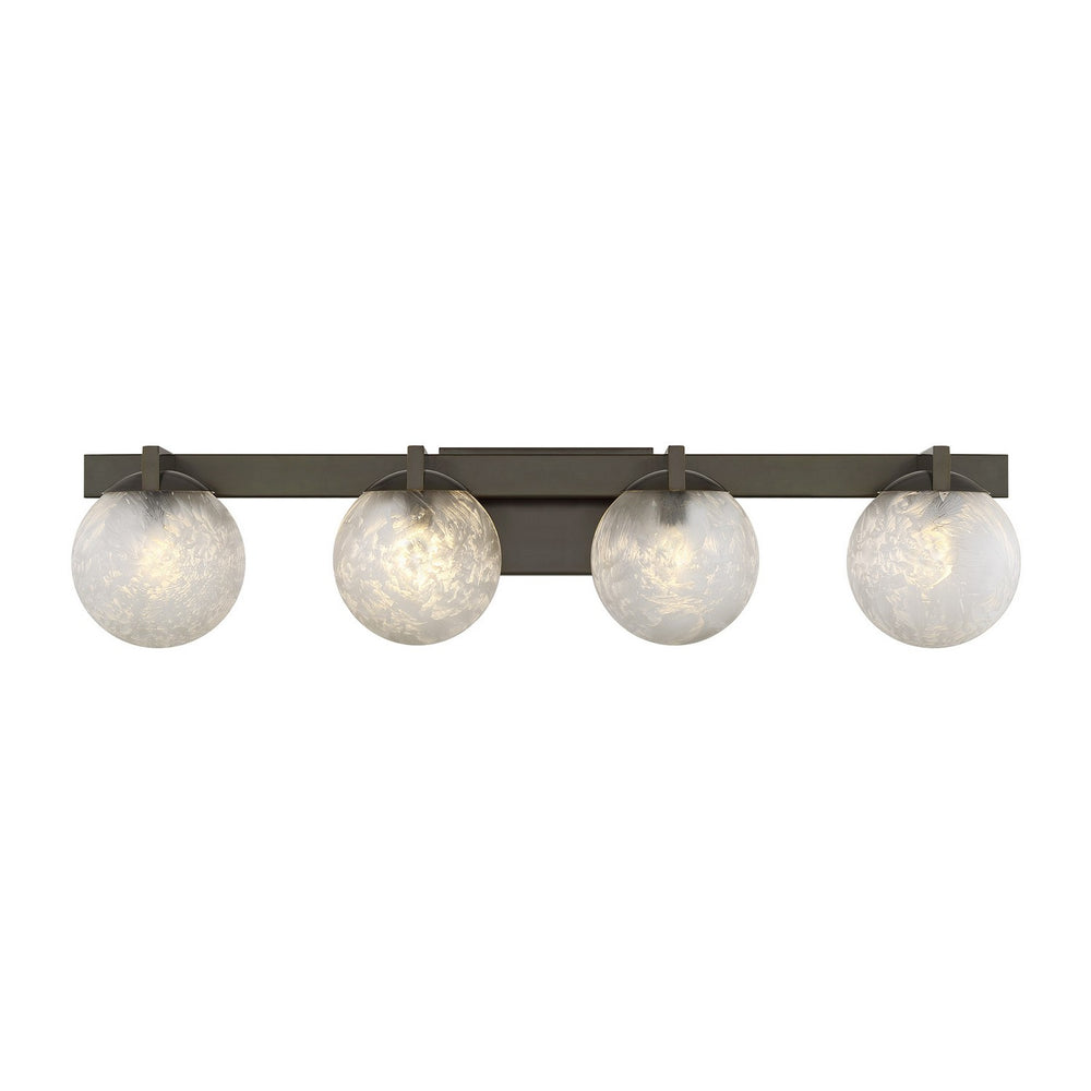 Savoy House - Four Light Bathroom Vanity - Darien - Mediterranean Bronze- Union Lighting Luminaires Decor