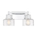 Savoy House - Two Light Bathroom Vanity - Dover - Chrome- Union Lighting Luminaires Decor