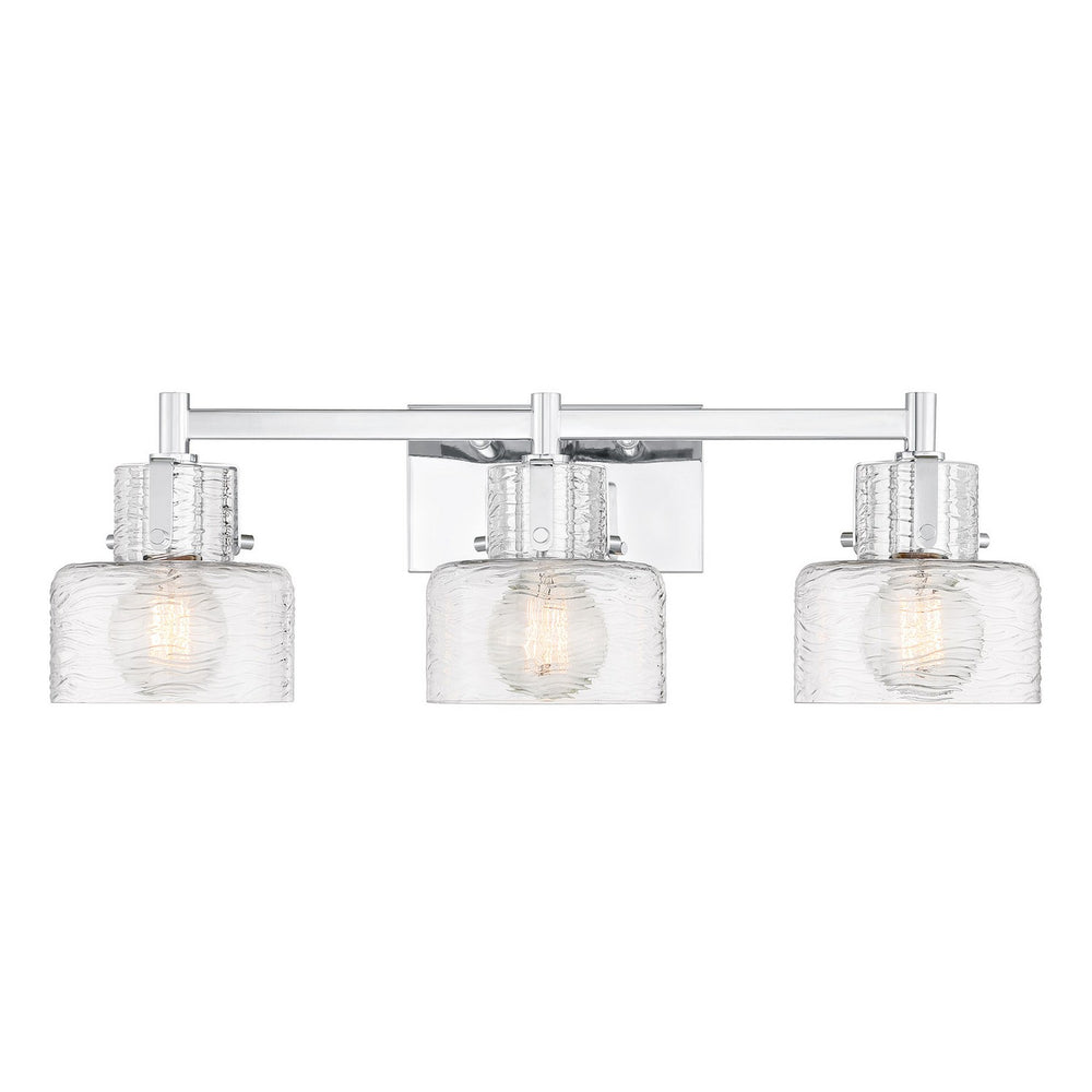 Savoy House - Three Light Bathroom Vanity - Dover - Chrome- Union Lighting Luminaires Decor