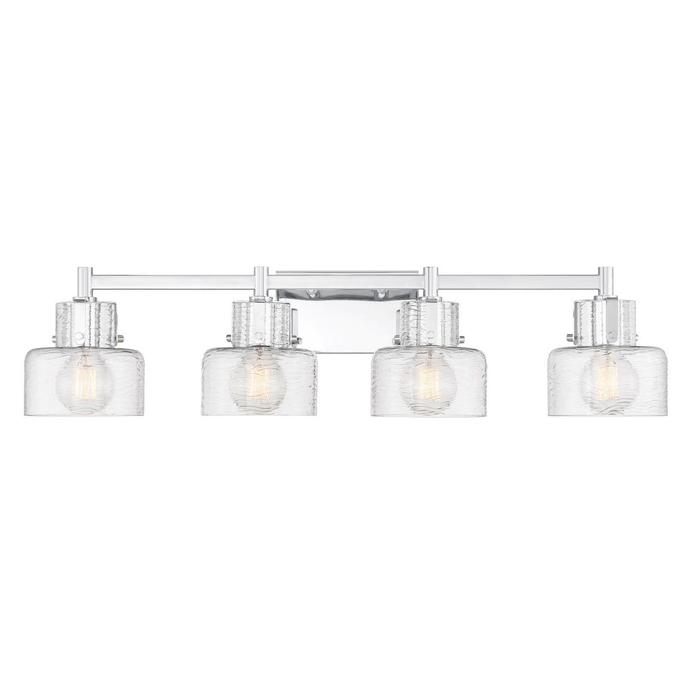 Savoy House - Four Light Bathroom Vanity - Dover - Chrome- Union Lighting Luminaires Decor