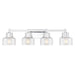 Savoy House - Four Light Bathroom Vanity - Dover - Chrome- Union Lighting Luminaires Decor