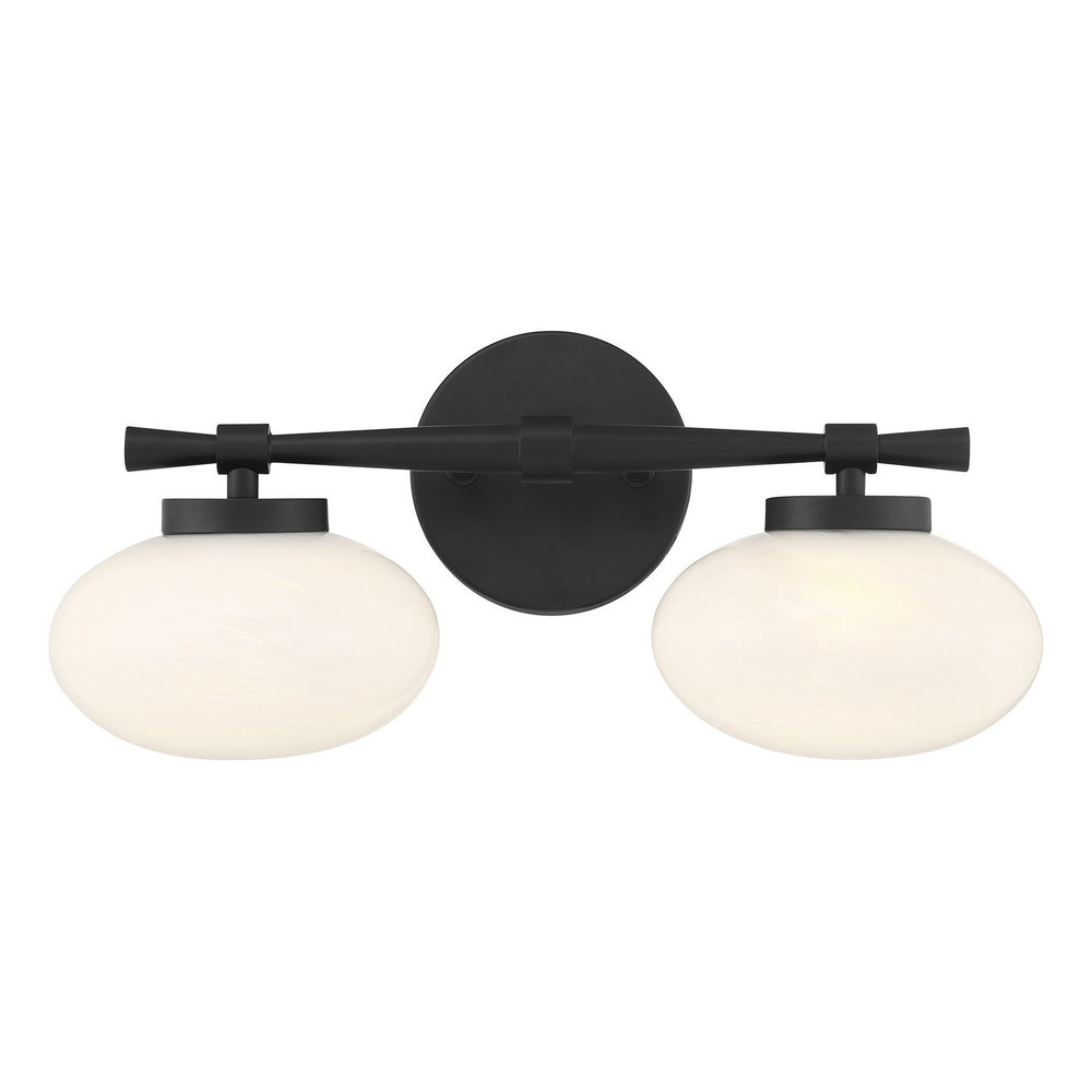 Savoy House - Two Light Bathroom Vanity - Barrow - Matte Black- Union Lighting Luminaires Decor