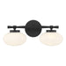 Savoy House - Two Light Bathroom Vanity - Barrow - Matte Black- Union Lighting Luminaires Decor