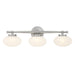 Savoy House - Three Light Bathroom Vanity - Barrow - Satin Nickel- Union Lighting Luminaires Decor
