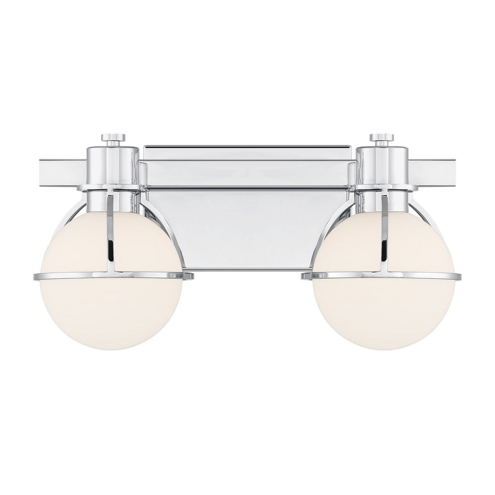 Savoy House - Two Light Bathroom Vanity - Pierce - Chrome- Union Lighting Luminaires Decor