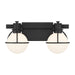 Savoy House - Two Light Bathroom Vanity - Pierce - Matte Black- Union Lighting Luminaires Decor