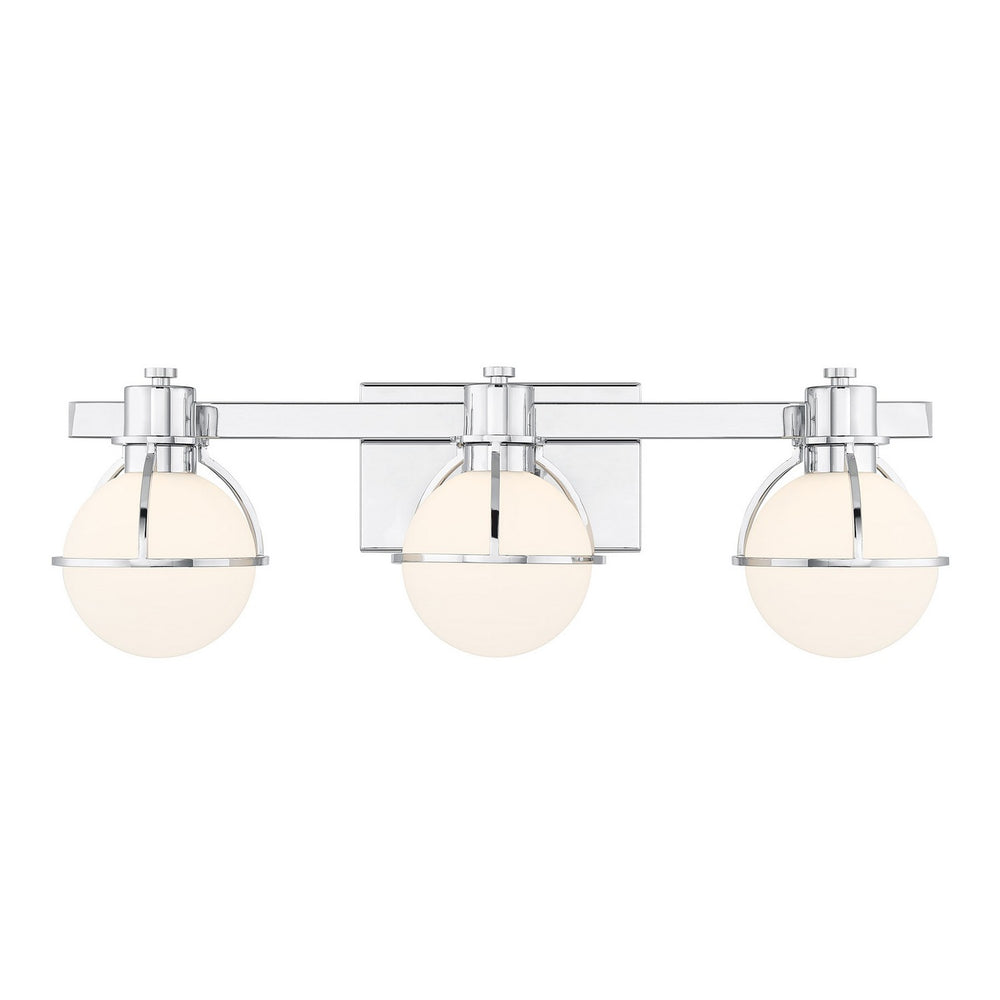 Savoy House - Three Light Bathroom Vanity - Pierce - Chrome- Union Lighting Luminaires Decor