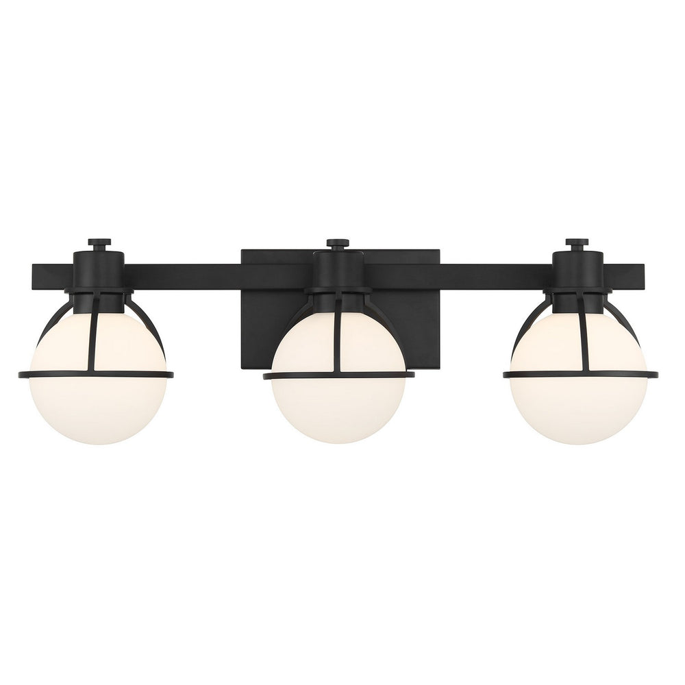 Savoy House - Three Light Bathroom Vanity - Pierce - Matte Black- Union Lighting Luminaires Decor