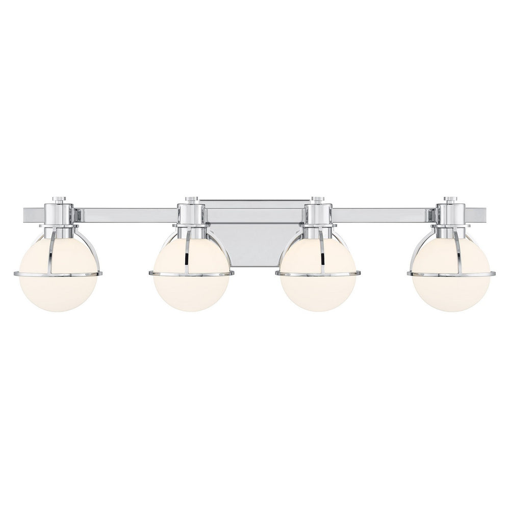 Savoy House - Four Light Bathroom Vanity - Pierce - Chrome- Union Lighting Luminaires Decor
