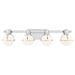 Savoy House - Four Light Bathroom Vanity - Pierce - Chrome- Union Lighting Luminaires Decor