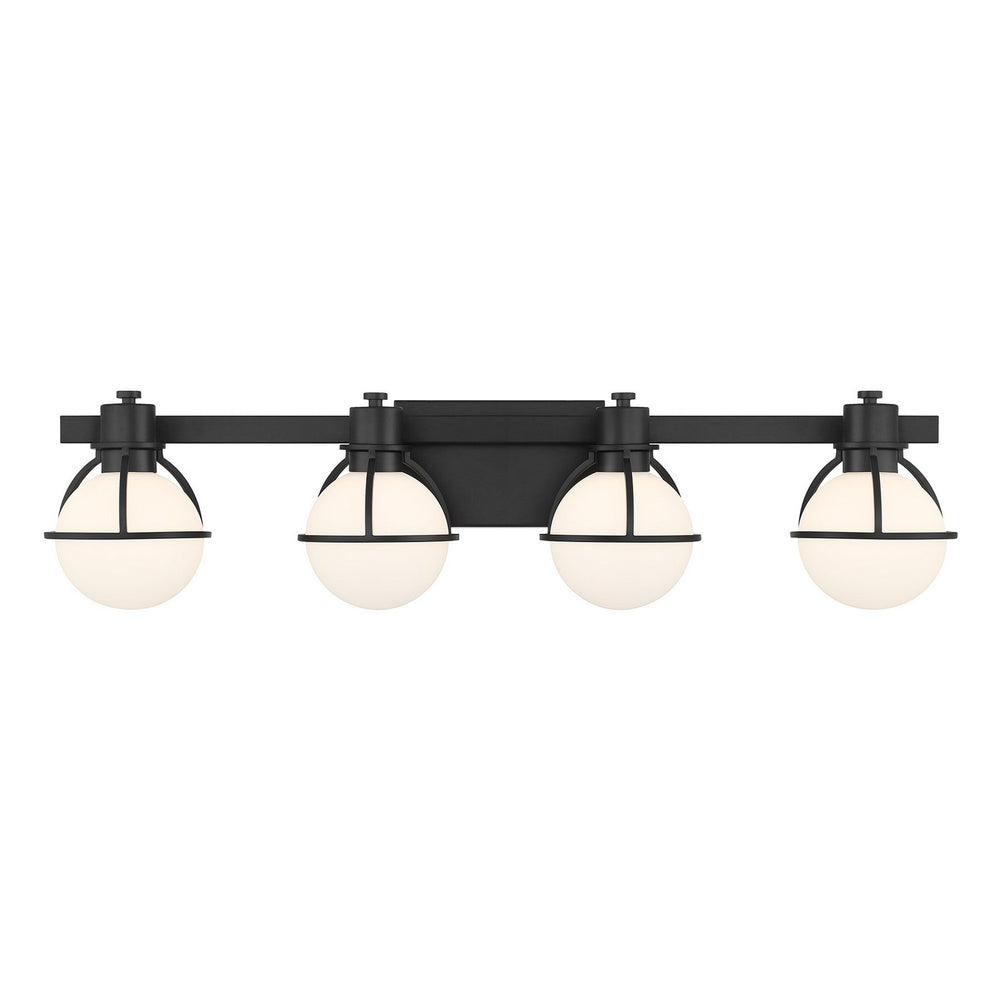 Savoy House - Four Light Bathroom Vanity - Pierce - Matte Black- Union Lighting Luminaires Decor