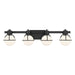 Savoy House - Four Light Bathroom Vanity - Pierce - Matte Black- Union Lighting Luminaires Decor