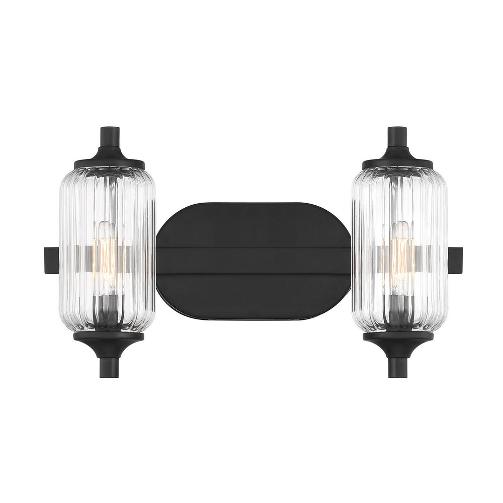 Savoy House - Two Light Bathroom Vanity - Holton - Matte Black- Union Lighting Luminaires Decor