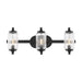 Savoy House - Three Light Bathroom Vanity - Holton - Matte Black- Union Lighting Luminaires Decor