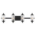 Savoy House - Four Light Bathroom Vanity - Holton - Matte Black- Union Lighting Luminaires Decor