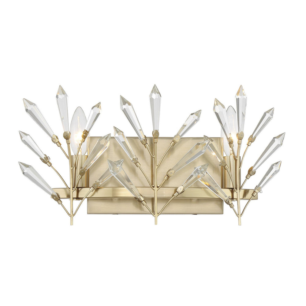 Savoy House - Two Light Bathroom Vanity - Orianna - Noble Brass- Union Lighting Luminaires Decor