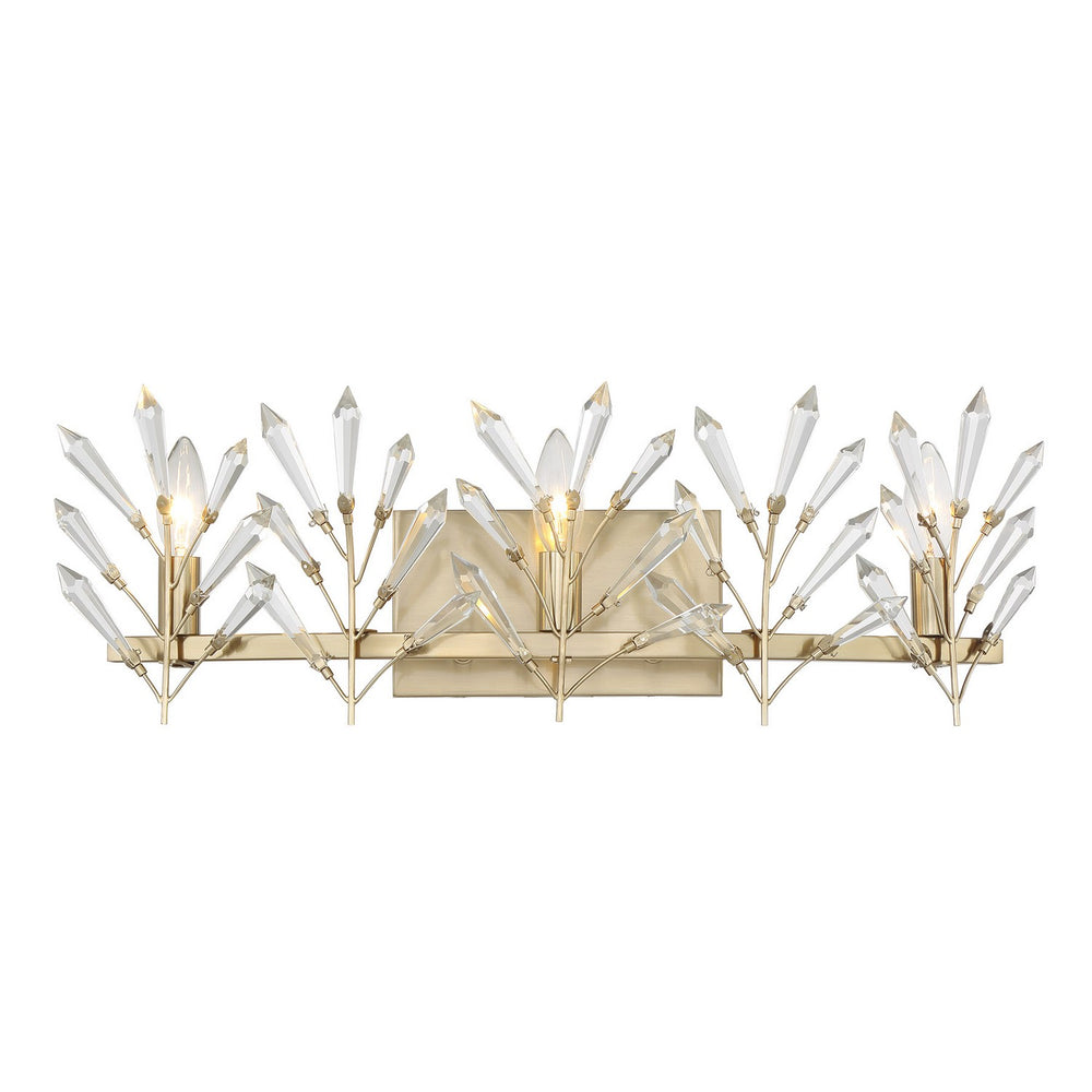 Savoy House - Three Light Bathroom Vanity - Orianna - Noble Brass- Union Lighting Luminaires Decor