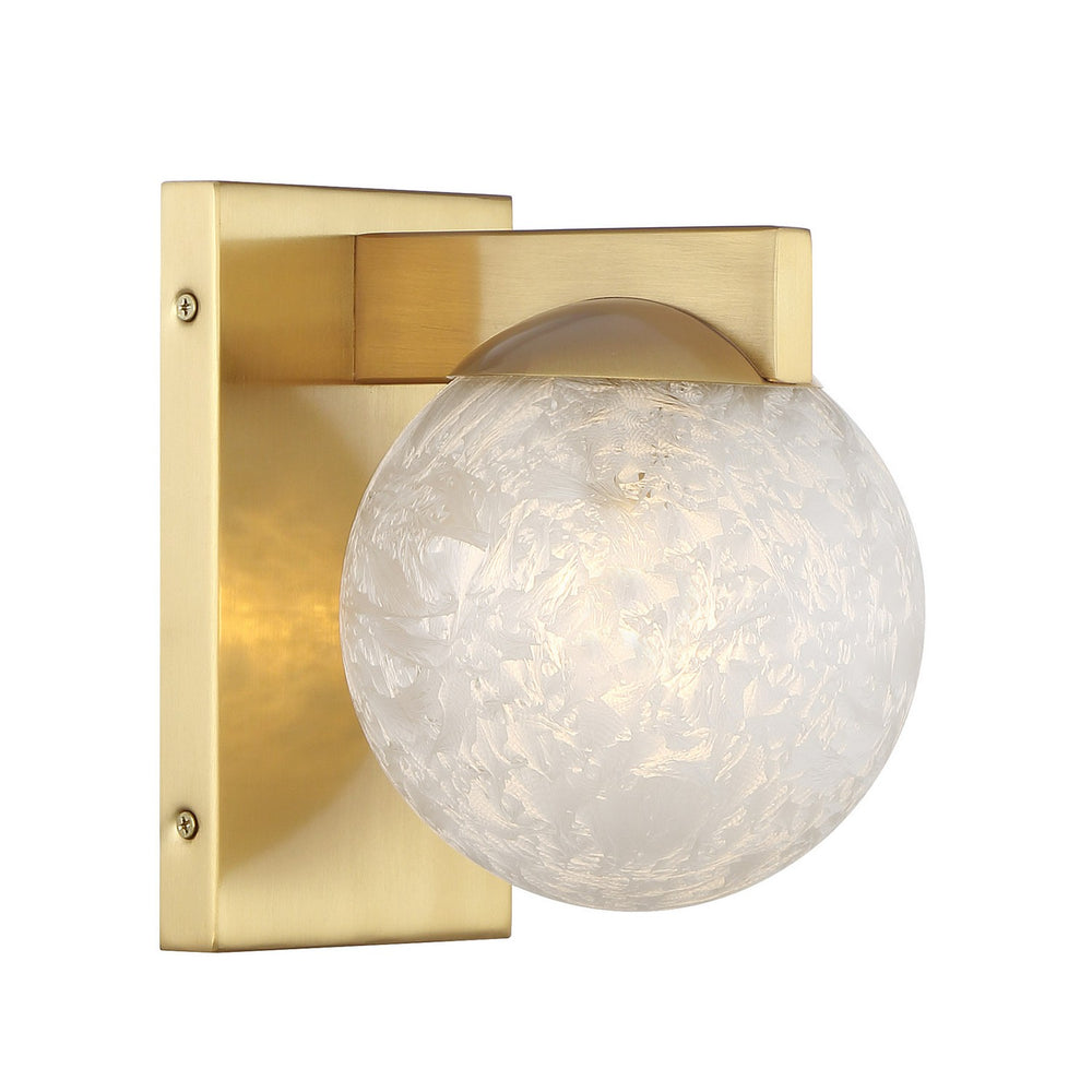 Savoy House - One Light Wall Sconce - Darien - Warm Brass- Union Lighting Luminaires Decor