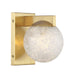 Savoy House - One Light Wall Sconce - Darien - Warm Brass- Union Lighting Luminaires Decor