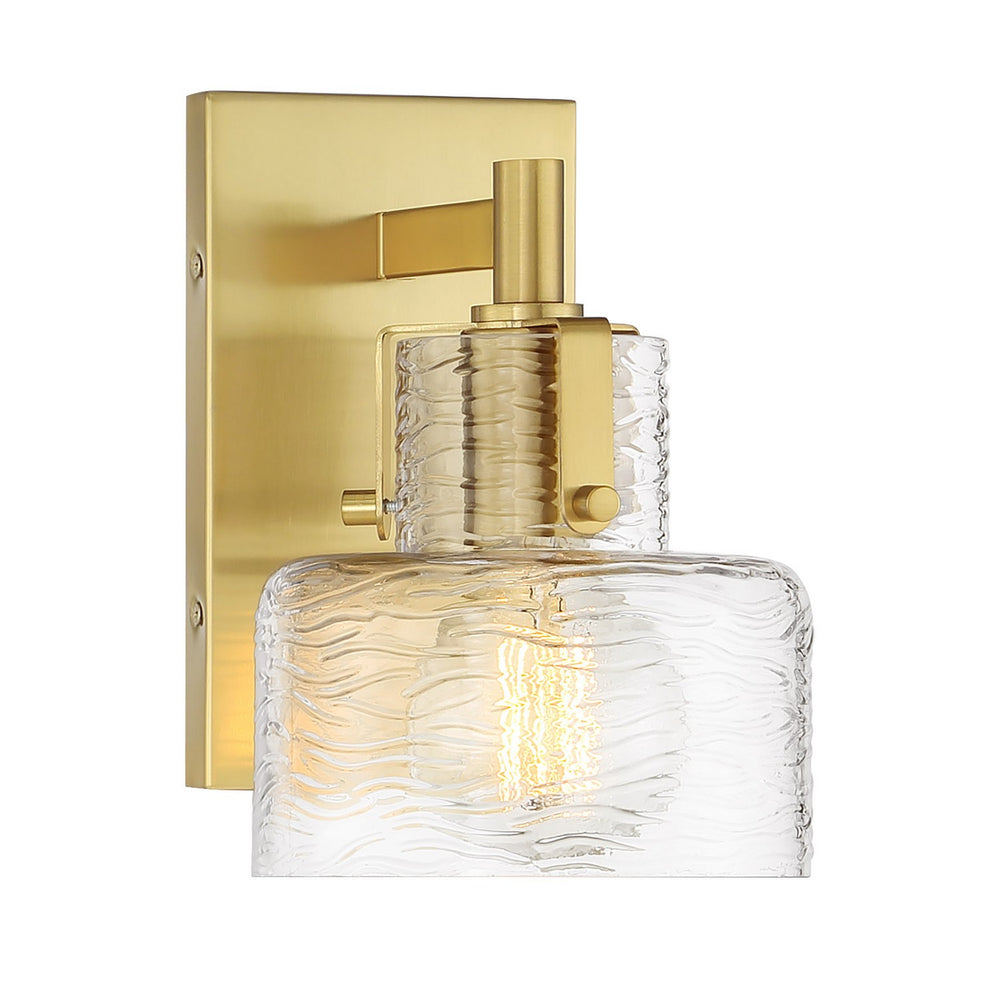 Savoy House - One Light Wall Sconce - Dover - Warm Brass- Union Lighting Luminaires Decor