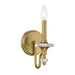 Savoy House - One Light Wall Sconce - Champlain - Warm Brass- Union Lighting Luminaires Decor