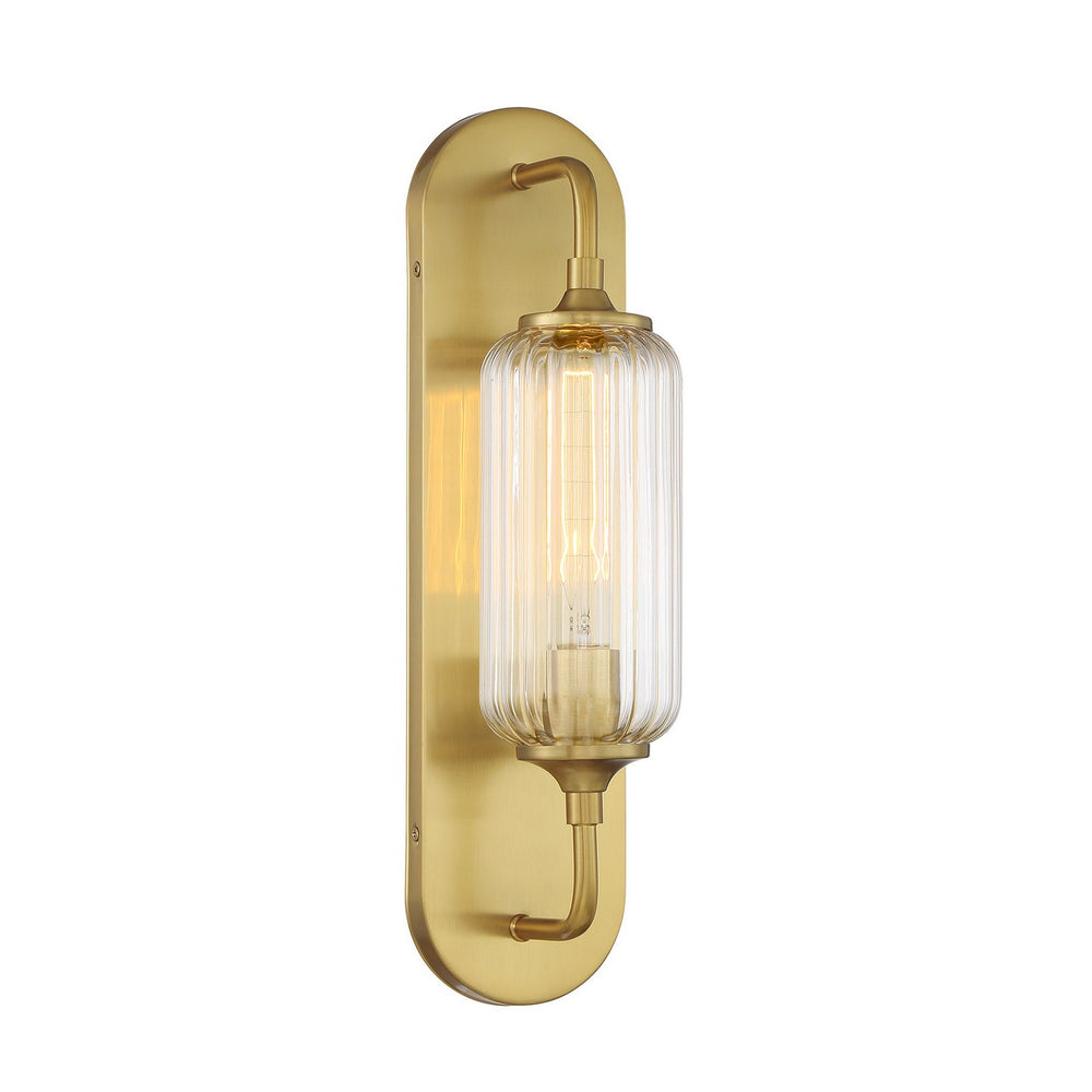 Savoy House - One Light Wall Sconce - Holton - Warm Brass- Union Lighting Luminaires Decor
