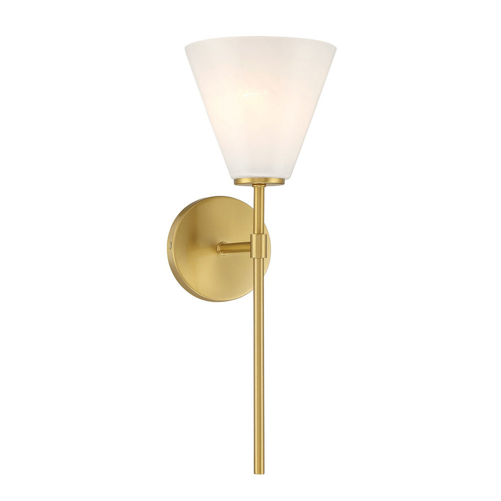 Savoy House - One Light Wall Sconce - Blair - Warm Brass- Union Lighting Luminaires Decor