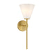 Savoy House - One Light Wall Sconce - Blair - Warm Brass- Union Lighting Luminaires Decor
