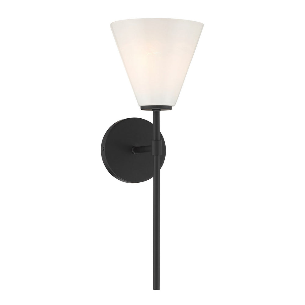 Savoy House - One Light Wall Sconce - Blair - Matte Black- Union Lighting Luminaires Decor